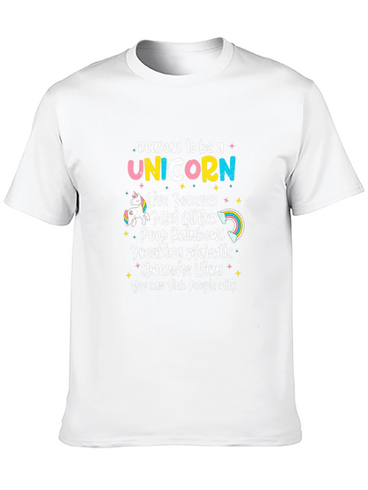 Camiseta Negra Unicornio Divertida