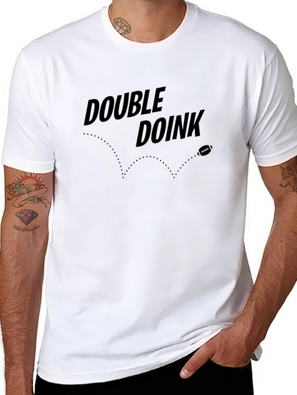 Camiseta Double Doink Negra para Fans de Fútbol Americano