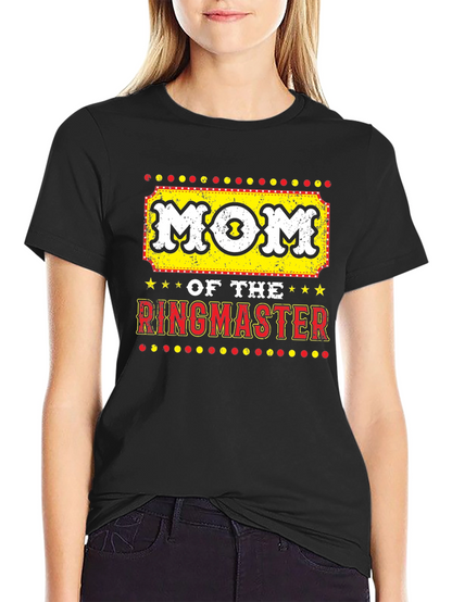 Camiseta Negra Mom Of The Ringmaster