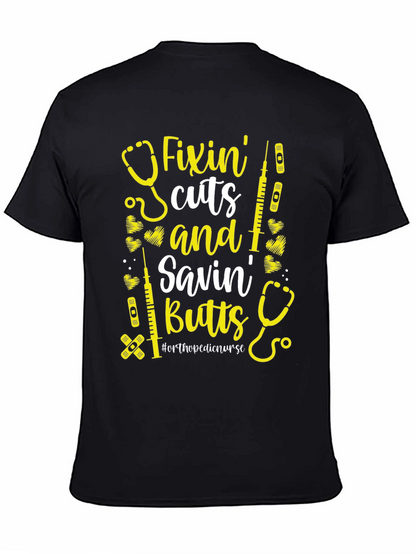 Camiseta Fixin Cuts and Savin Butts para Enfermera