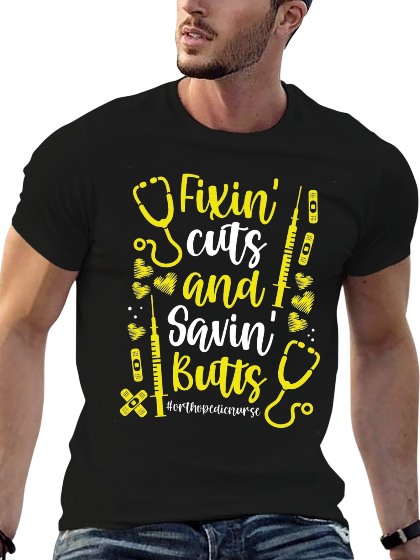 Camiseta Fixin Cuts and Savin Butts para Enfermera