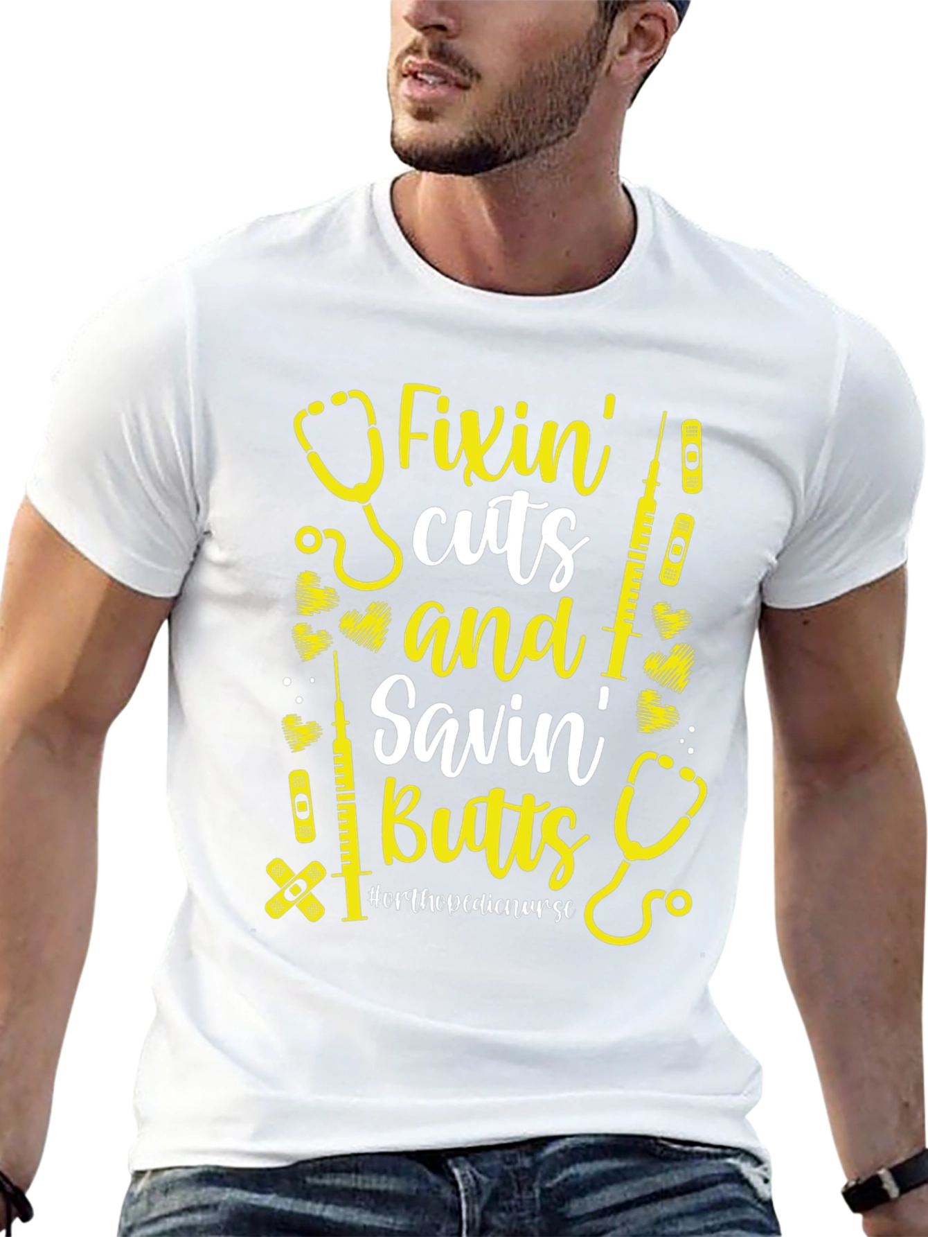 Camiseta Fixin Cuts and Savin Butts para Enfermera