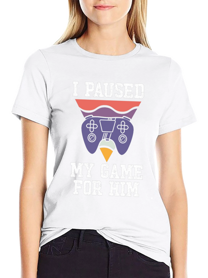 Camiseta Gamer: Pausé mi Juego Por Él