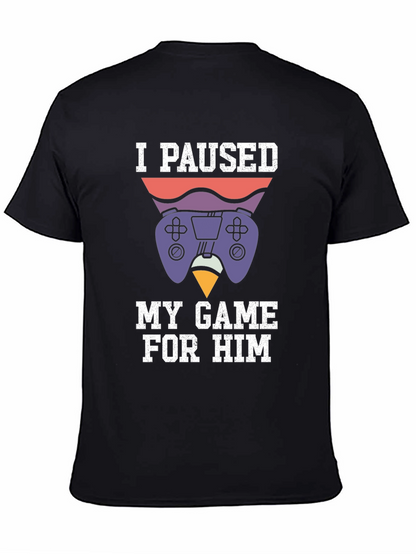 Camiseta Gamer: Pausé mi Juego Por Él