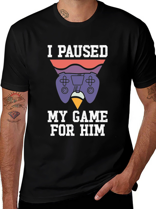 Camiseta Gamer: Pausé mi Juego Por Él
