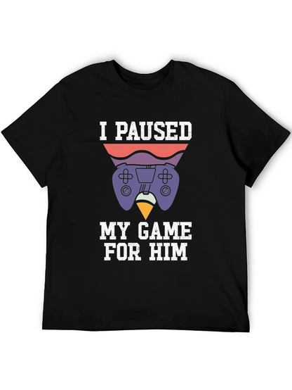 Camiseta Gamer: Pausé mi Juego Por Él