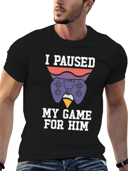 Camiseta Gamer: Pausé mi Juego Por Él