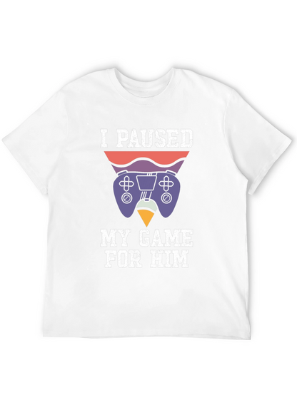 Camiseta Gamer: Pausé mi Juego Por Él