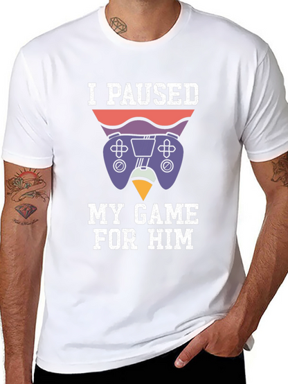 Camiseta Gamer: Pausé mi Juego Por Él
