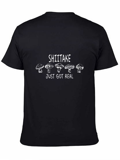 Camiseta Negra Shiitake Just Got Real