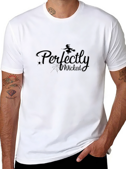 Camiseta Negra Perfectly Wicked Halloween