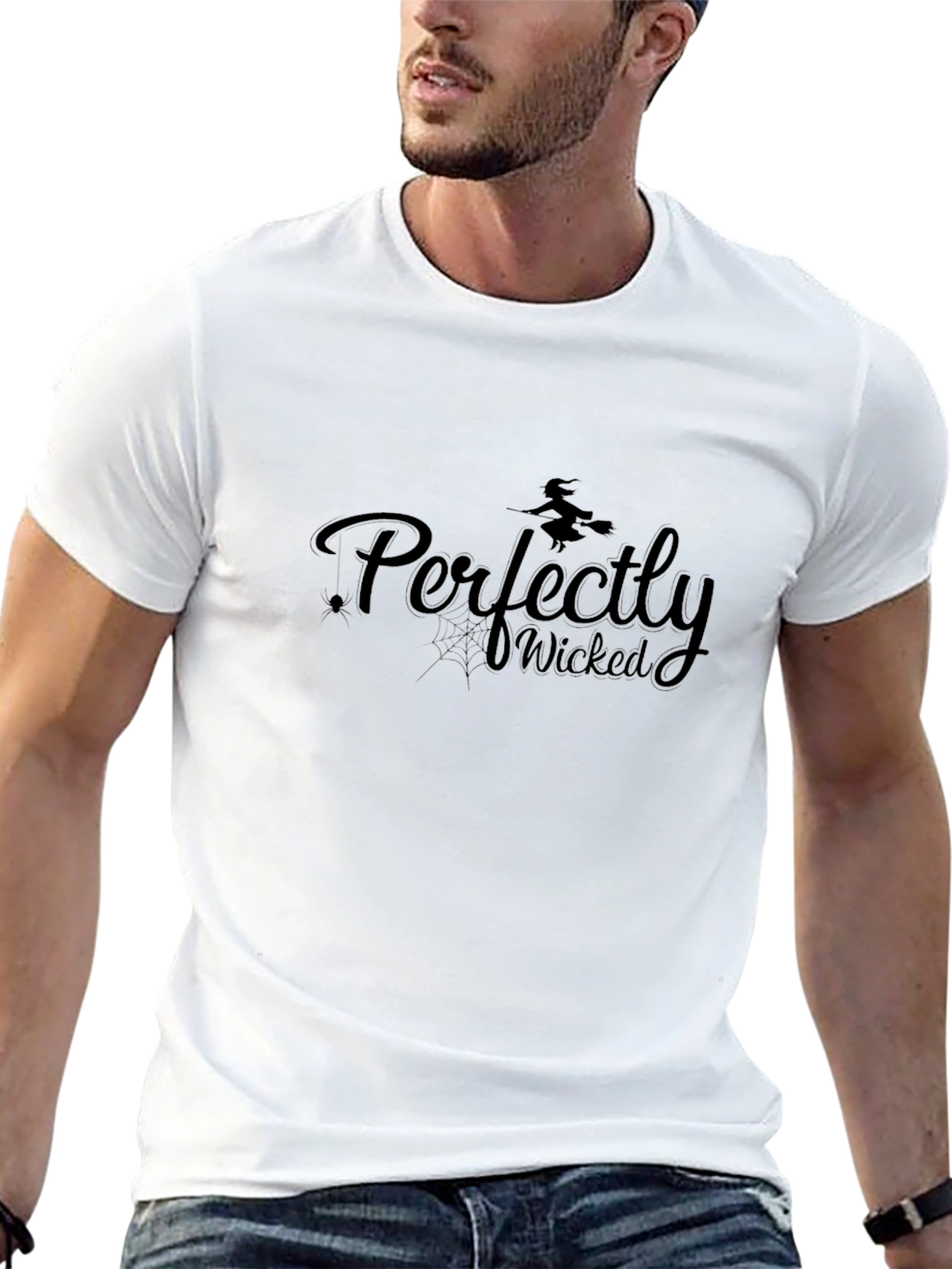 Camiseta Negra Perfectly Wicked Halloween