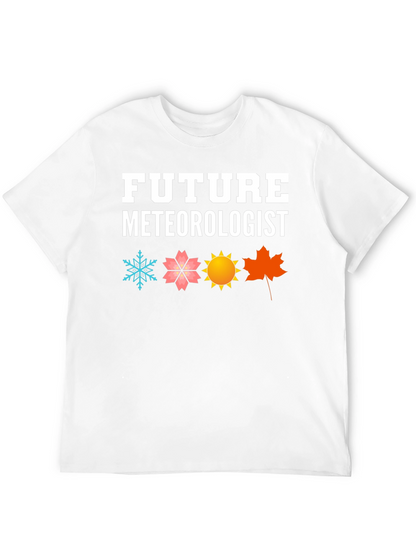 Camiseta Negra Futuro Meteorólogo Estacional