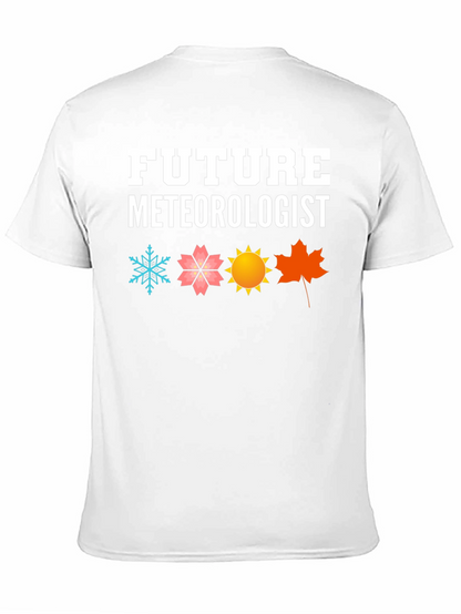 Camiseta Negra Futuro Meteorólogo Estacional