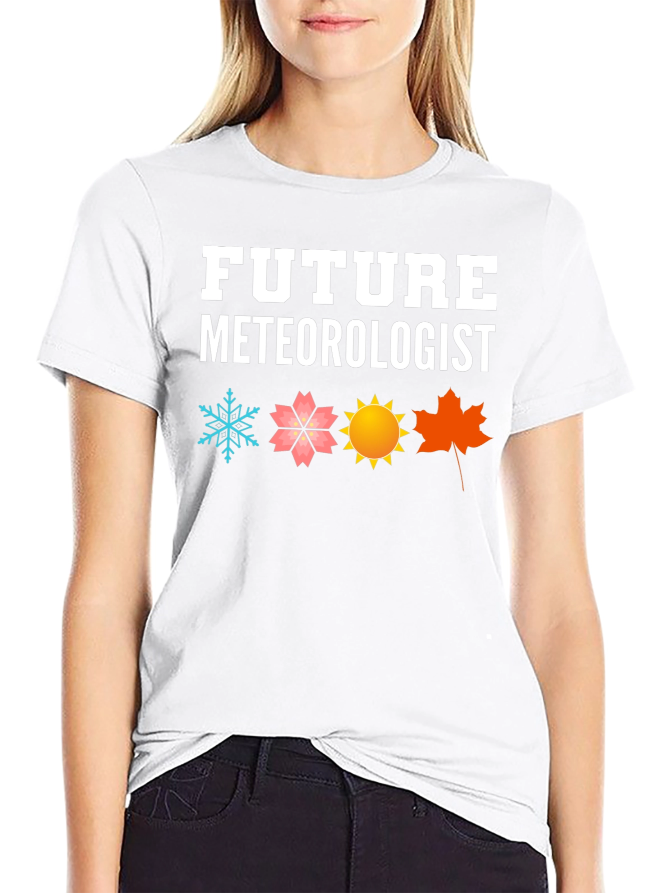 Camiseta Negra Futuro Meteorólogo Estacional