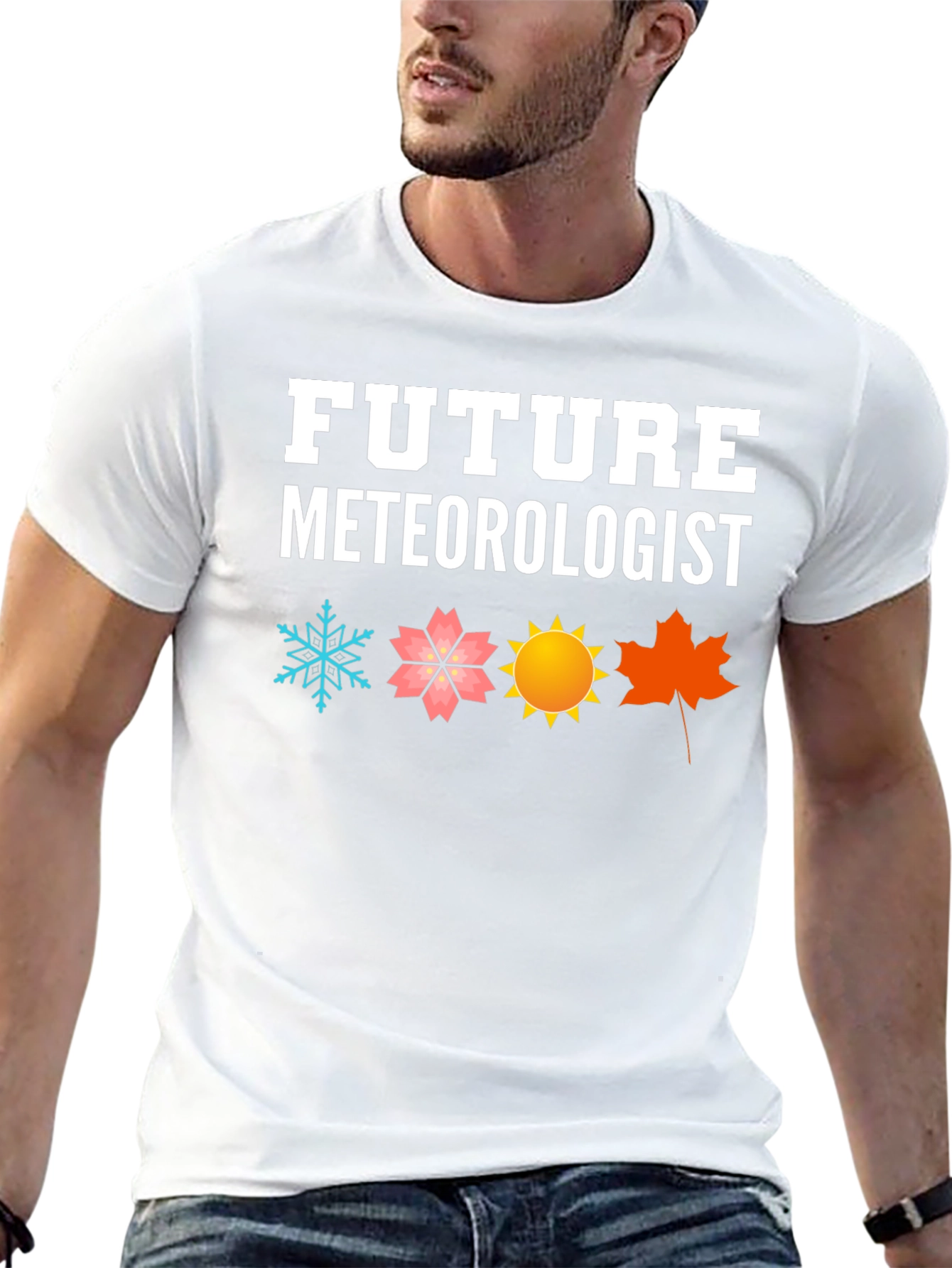 Camiseta Negra Futuro Meteorólogo Estacional