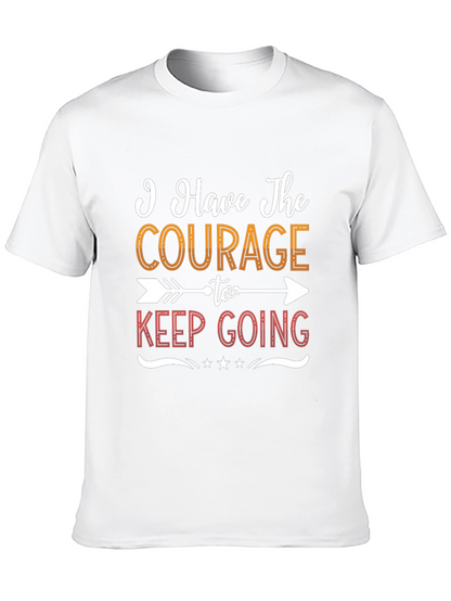 Camiseta Negra Motivacional Courage