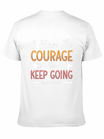 Camiseta Negra Motivacional Courage