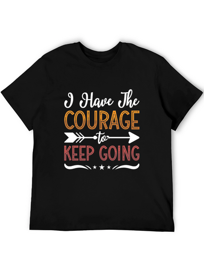 Camiseta Negra Motivacional Courage