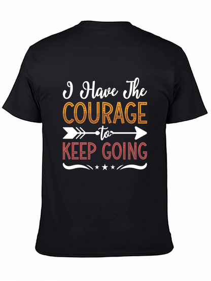 Camiseta Negra Motivacional Courage