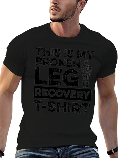 Camiseta Recuperación Pierna Rota - Humor Médico