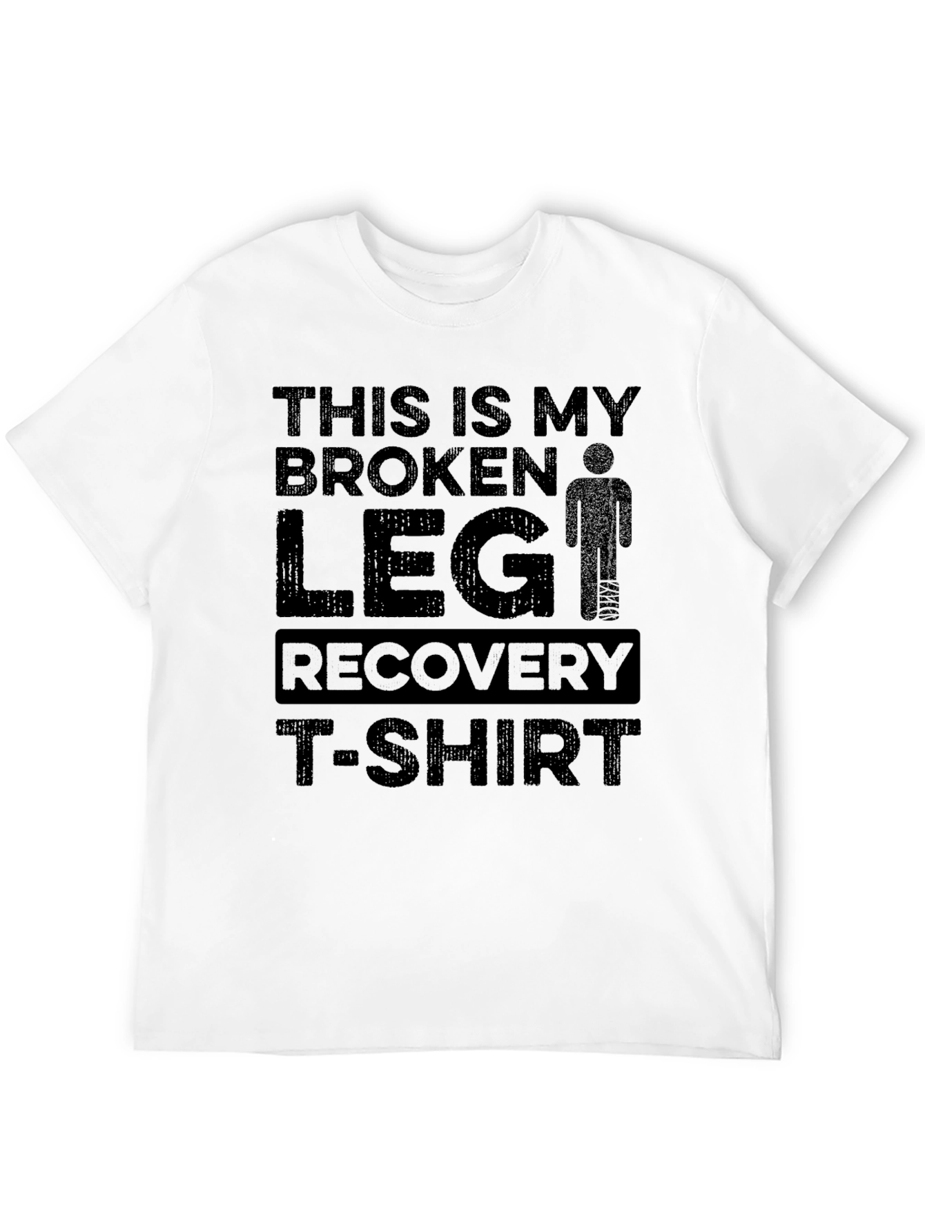 Camiseta Recuperación Pierna Rota - Humor Médico