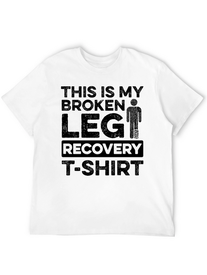 Camiseta Recuperación Pierna Rota - Humor Médico