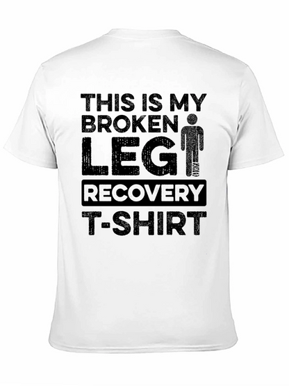 Camiseta Recuperación Pierna Rota - Humor Médico