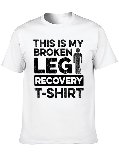 Camiseta Recuperación Pierna Rota - Humor Médico