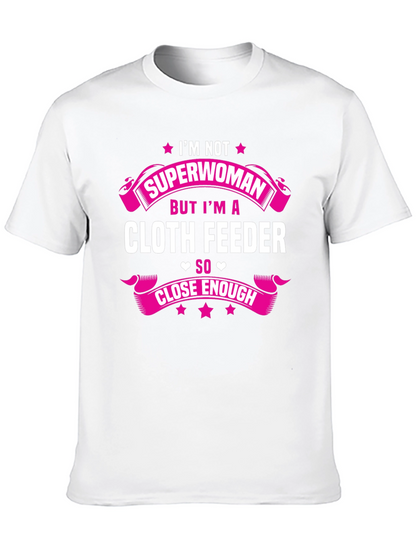 Camiseta Negra con Diseño Cloth Feeder