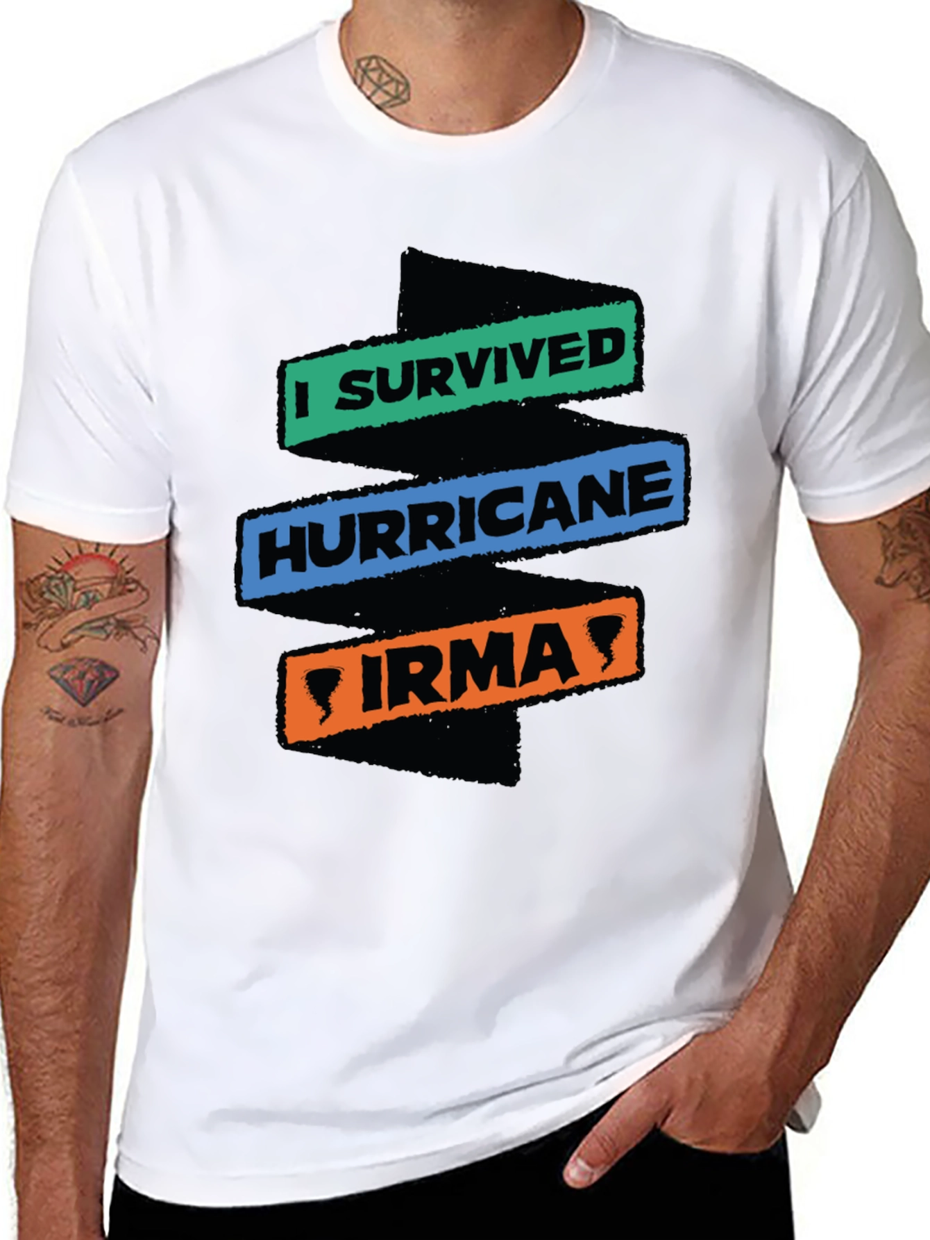 Camiseta Sobreviví al Huracán Irma