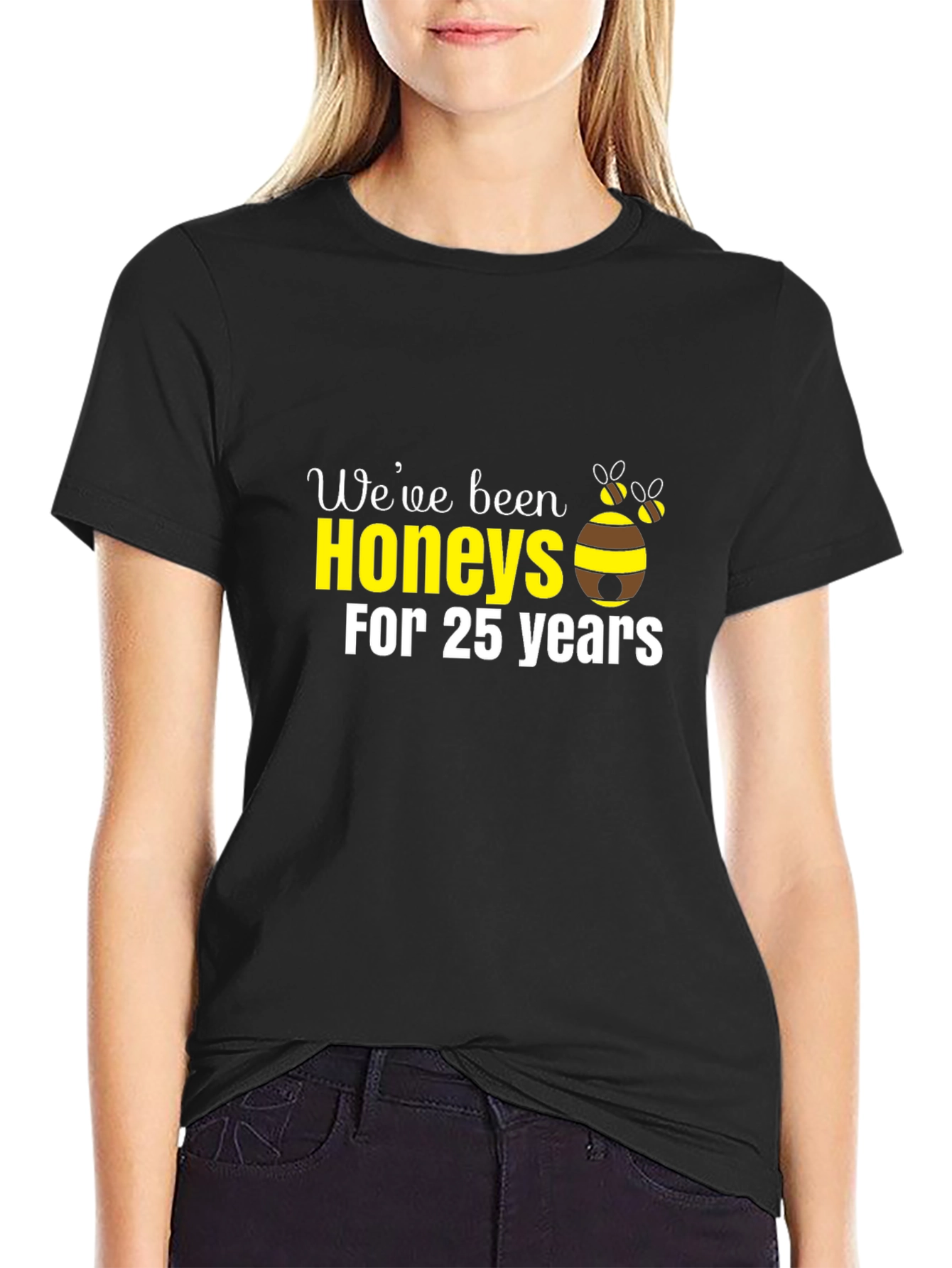 Camiseta Negra Honeys 25 Años