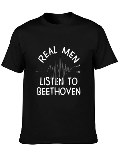 Camiseta Hombre: Beethoven para Verdaderos Hombres