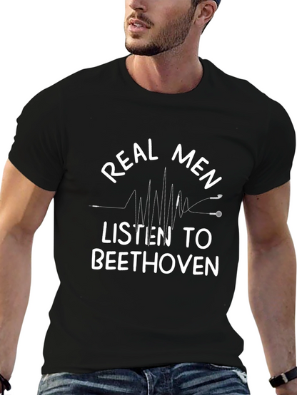 Camiseta Hombre: Beethoven para Verdaderos Hombres