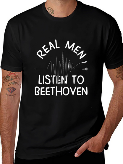 Camiseta Hombre: Beethoven para Verdaderos Hombres