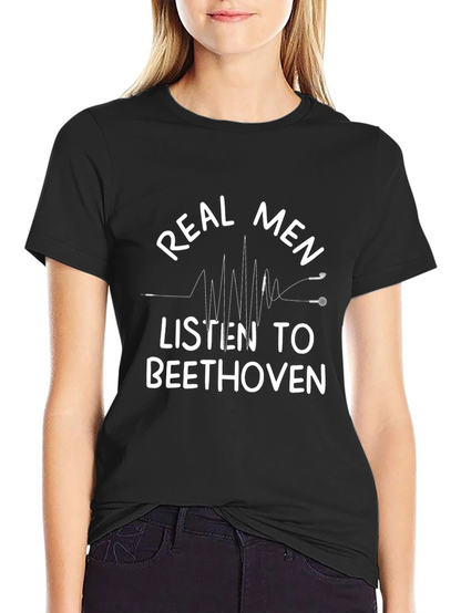 Camiseta Hombre: Beethoven para Verdaderos Hombres