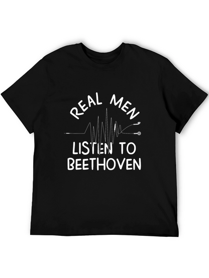 Camiseta Hombre: Beethoven para Verdaderos Hombres