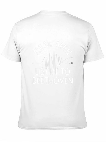 Camiseta Hombre: Beethoven para Verdaderos Hombres