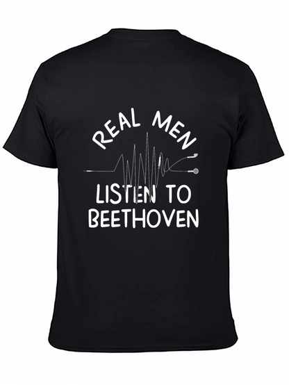 Camiseta Hombre: Beethoven para Verdaderos Hombres