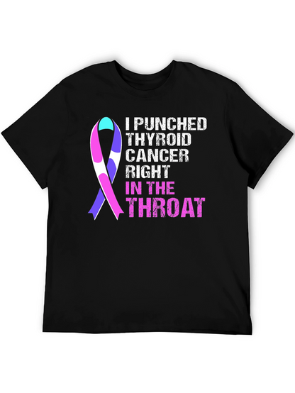 Camiseta Le Di un Puñetazo al Cáncer de Tiroides