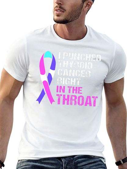 Camiseta Le Di un Puñetazo al Cáncer de Tiroides