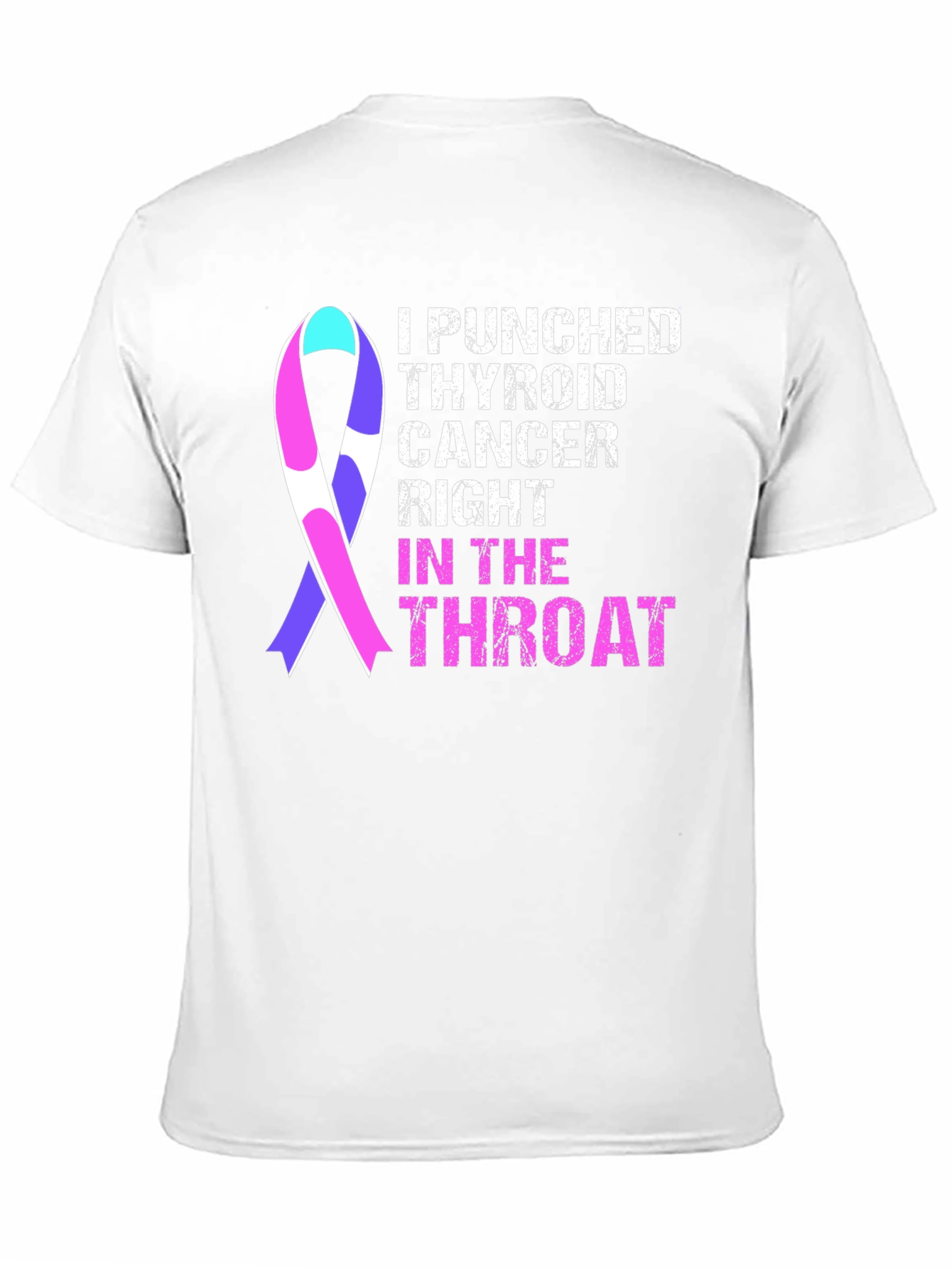 Camiseta Le Di un Puñetazo al Cáncer de Tiroides