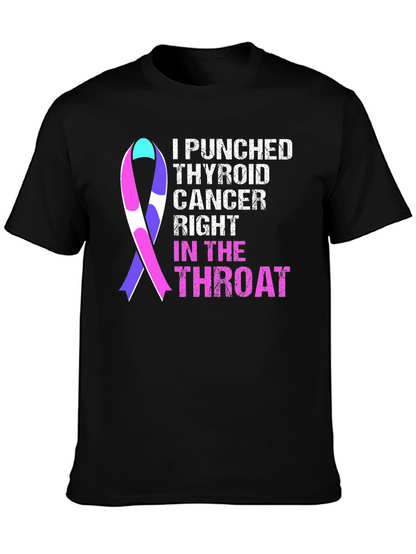 Camiseta Le Di un Puñetazo al Cáncer de Tiroides