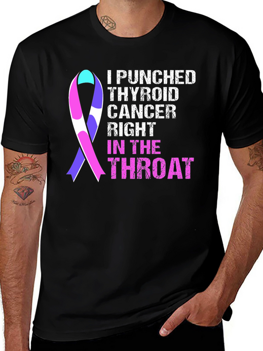 Camiseta Le Di un Puñetazo al Cáncer de Tiroides