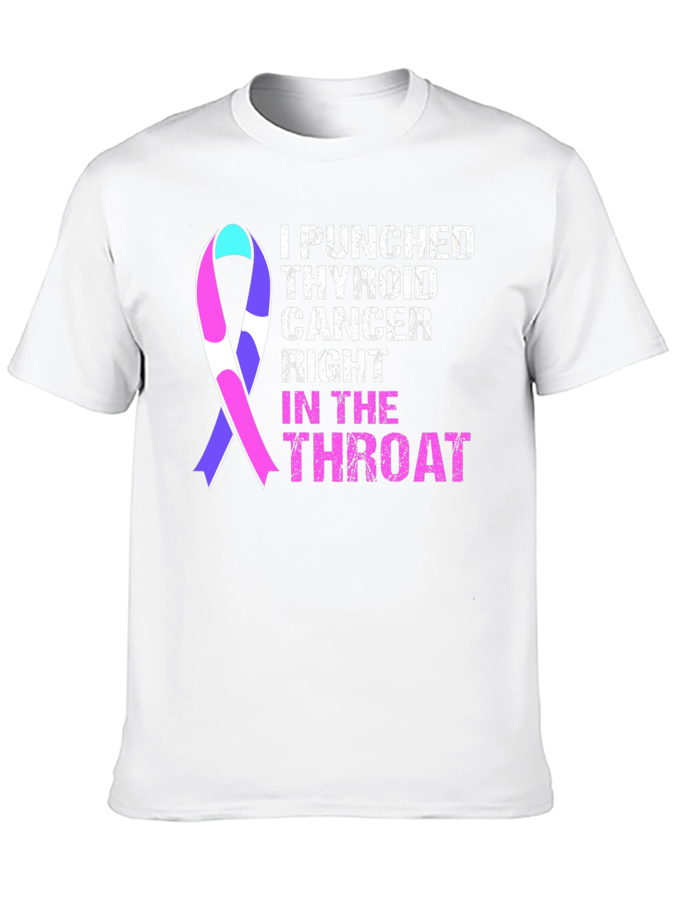 Camiseta Le Di un Puñetazo al Cáncer de Tiroides