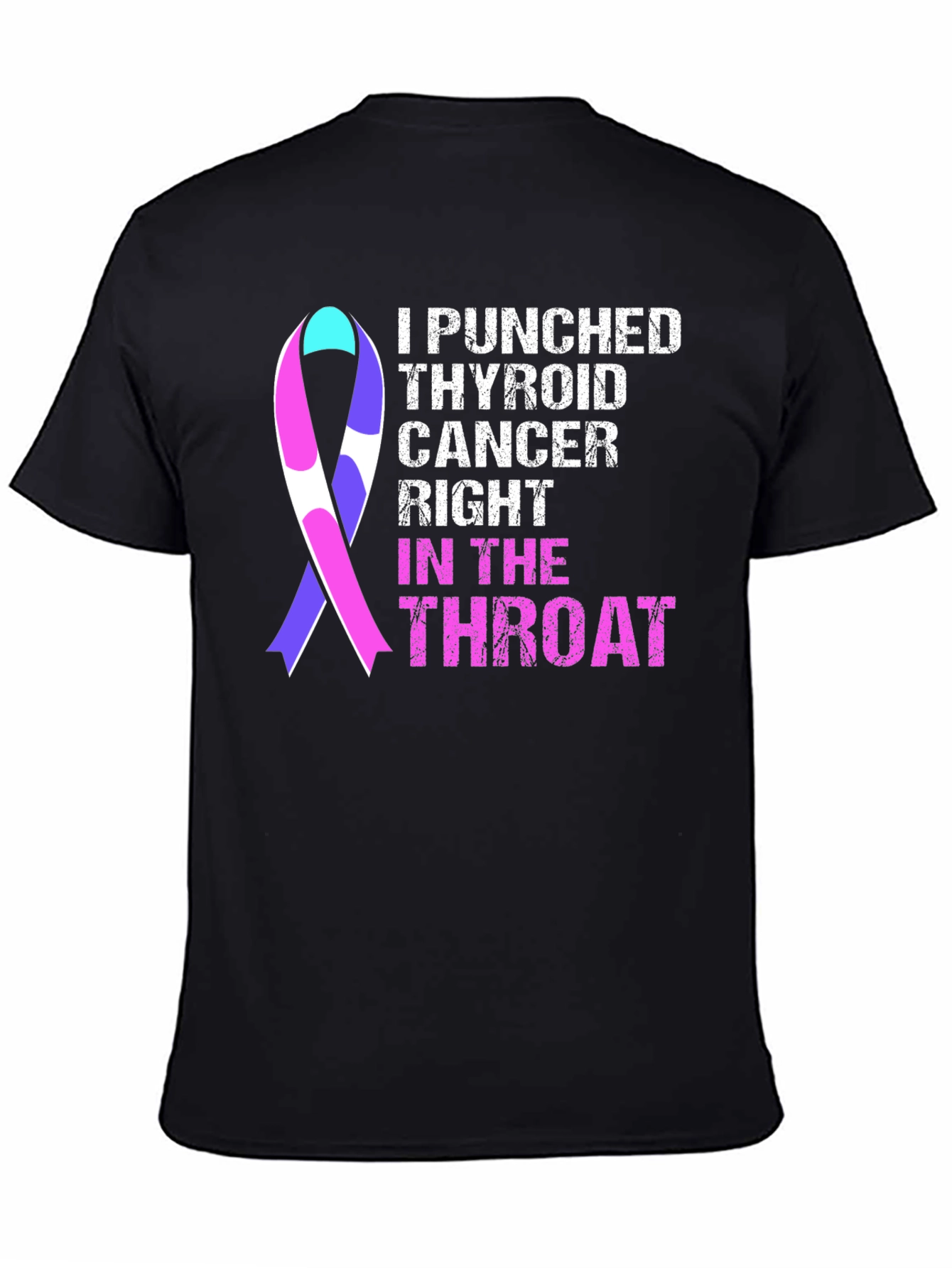 Camiseta Le Di un Puñetazo al Cáncer de Tiroides