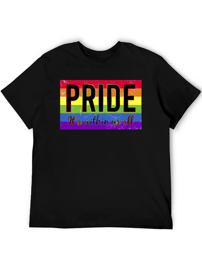 Camiseta Negra con Diseño de Orgullo LGBTQ+