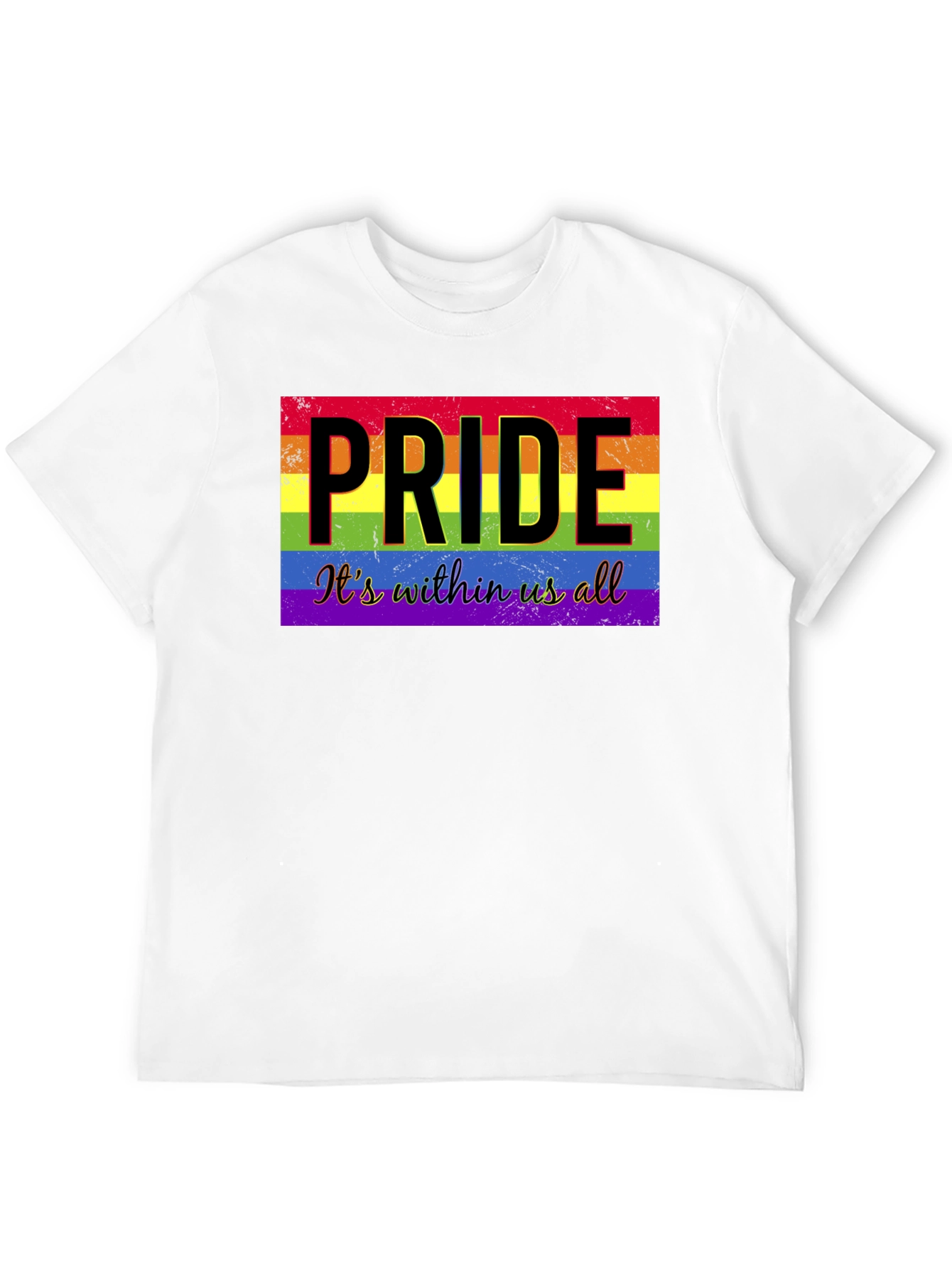 Camiseta Negra con Diseño de Orgullo LGBTQ+