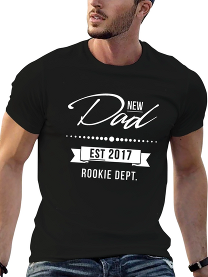 Camiseta Negra Nuevo Papá - Rookie Dept. 2017