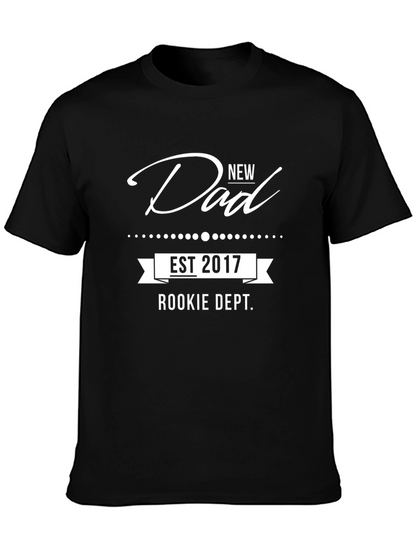 Camiseta Negra Nuevo Papá - Rookie Dept. 2017